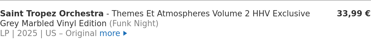 Saint Tropez Orchestra - Themes Et Atmospheres Volume 2 HHV Exclusive Grey Marbled Vinyl Edition