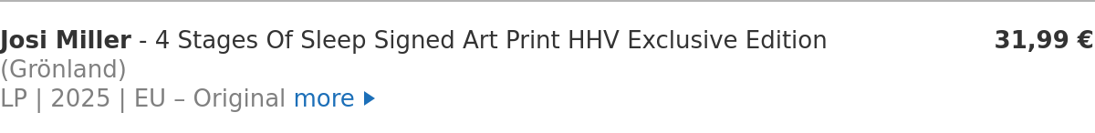 Josi Miller - 4 Stages Of Sleep Signed Art Print HHV Exclusive Edition