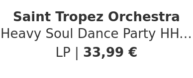 Saint Tropez Orchestra - Heavy Soul Dance Party HHV Exclusive Beige Marbled Vinyl Edition
