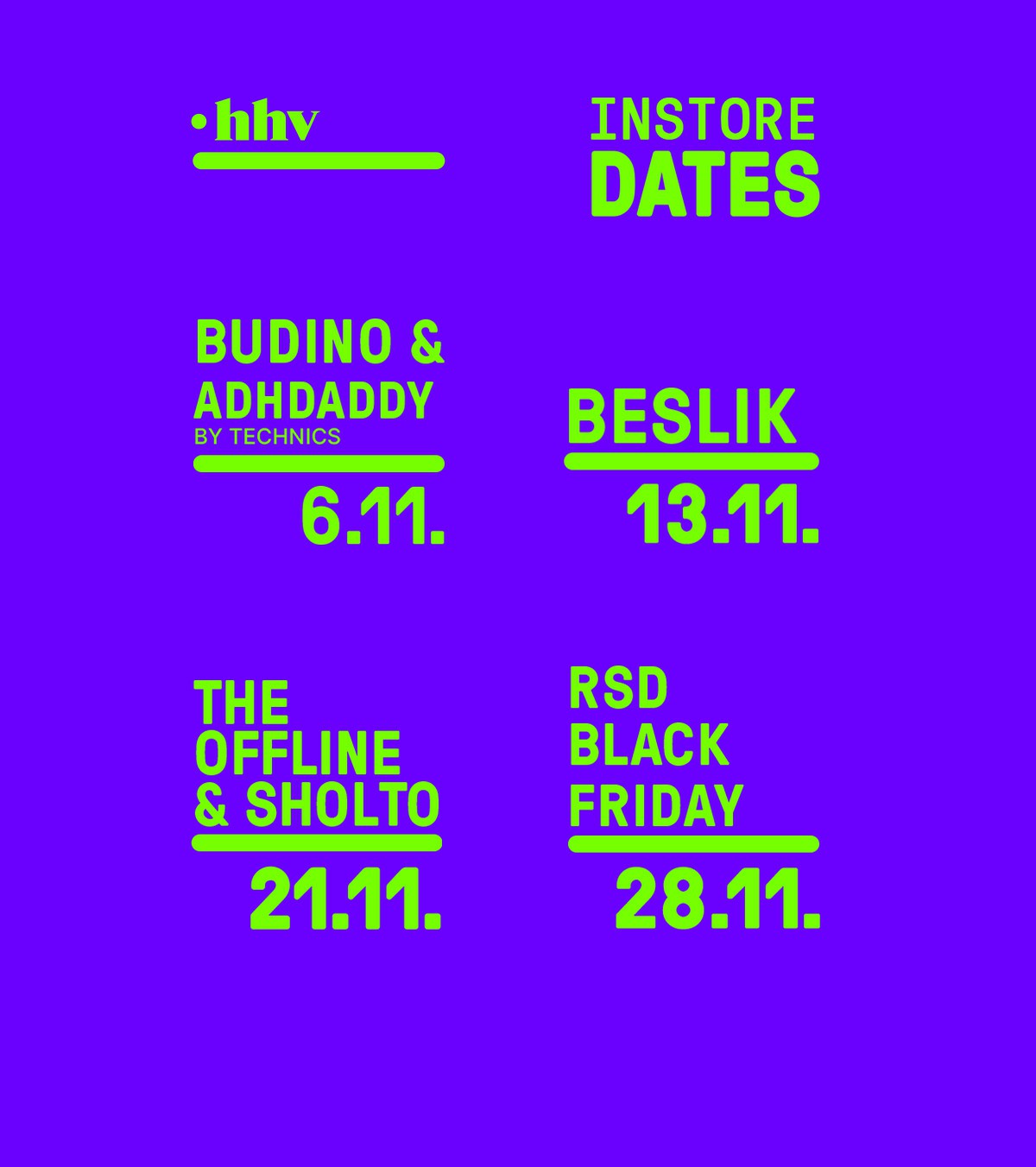 HHV Store in KW 45/25