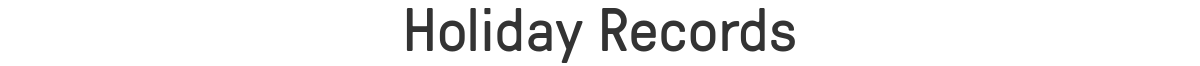 Holiday Records
