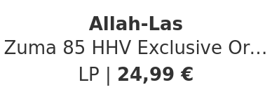 Allah-Las - Zuma 85 HHV Exclusive Orange Vinyl Edition