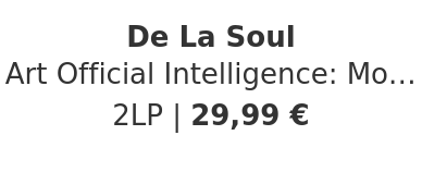 De La Soul - Art Official Intelligence: Mosaic Thump