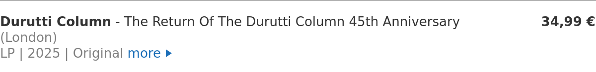 Durutti Column - The Return Of The Durutti Column 45th Anniversary