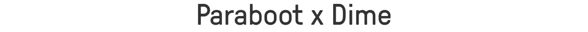 Paraboot x Dime