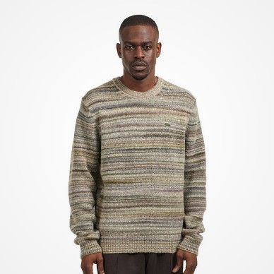 Lacoste - Printed Alpaca Blend Jersey Sweater