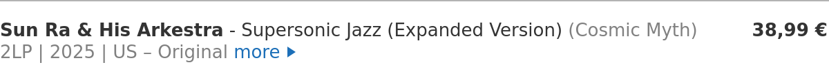 Sun Ra & His Arkestra - Supersonic Jazz (Expanded Version)