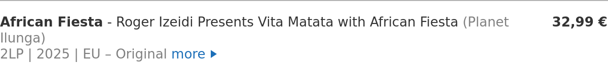 African Fiesta - Roger Izeidi Presents Vita Matata with African Fiesta