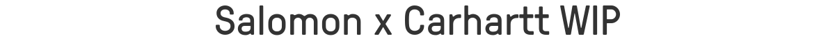 Salomon x Carhartt WIP