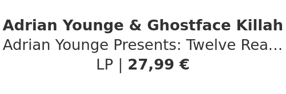 Adrian Younge & Ghostface Killah - Adrian Younge Presents: Twelve Reasons To Die 2