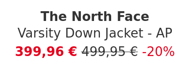 The North Face - Varsity Down Jacket - AP