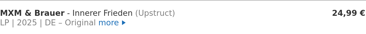 MXM & Brauer - Innerer Frieden