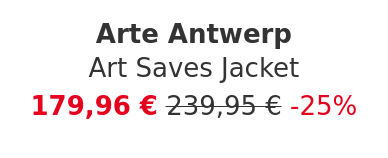 Arte Antwerp - Art Saves Jacket