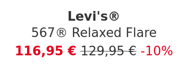 Levi's® - 567® Relaxed Flare