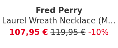 Fred Perry - Laurel Wreath Necklace (Made in England)