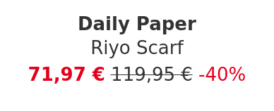 Daily Paper - Riyo Scarf