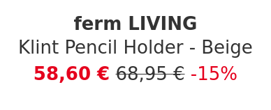 ferm LIVING - Klint Pencil Holder - Beige