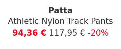 Patta - Athletic Nylon Track Pants