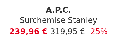 A.P.C. - Surchemise Stanley