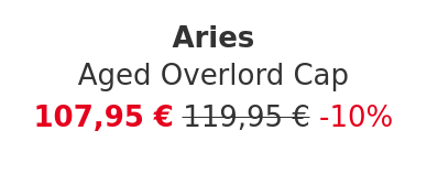 Aries - Aged Overlord Cap