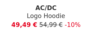 AC/DC - Logo Hoodie