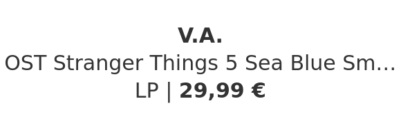 V.A. - OST Stranger Things 5 Sea Blue Smoke Vinyl Edition