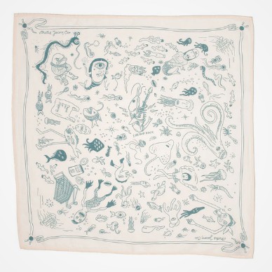 Nudie Jeans - Ingrid Bandana Deep Sea Doodles