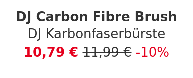 DJ Carbon Fibre Brush - DJ Karbonfaserbürste