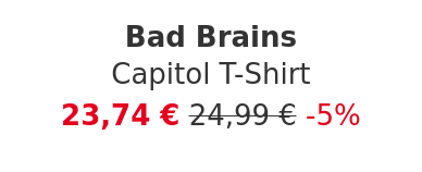 Bad Brains - Capitol T-Shirt