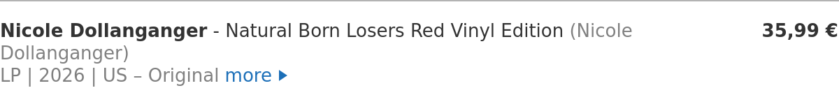 Nicole Dollanganger - Natural Born Losers Red Vinyl Edition