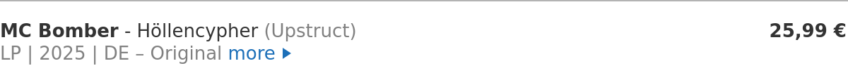 MC Bomber - Höllencypher