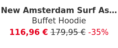 New Amsterdam Surf Association - Buffet Hoodie
