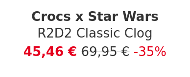 Crocs x Star Wars - R2D2 Classic Clog