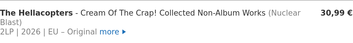 The Hellacopters - Cream Of The Crap! Collected Non-Album Works