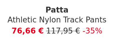 Patta - Athletic Nylon Track Pants