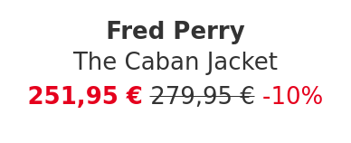 Fred Perry - The Caban Jacket