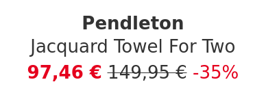 Pendleton - Jacquard Towel For Two