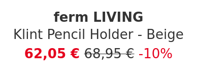 ferm LIVING - Klint Pencil Holder - Beige