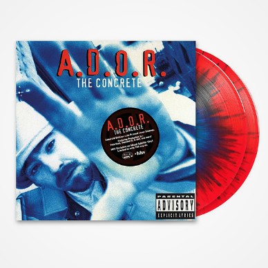 A.D.O.R. - The Concrete HHV Exclusive Blue W/ Red Splatter Vinyl Edition