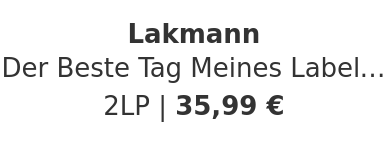 Lakmann - Der Beste Tag Meines Labels HHV Exclusive Dark Marbled Red Vinyl Edition