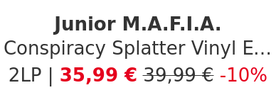 Junior M.A.F.I.A. - Conspiracy Splatter Vinyl Edition