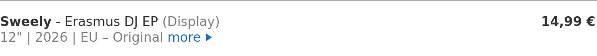 Sweely - Erasmus DJ EP