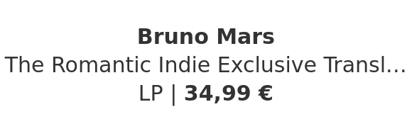 Bruno Mars - The Romantic Indie Exclusive Translucent Red Vinyl Edition