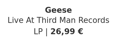 Geese - Live At Third Man Records