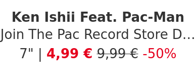 Ken Ishii Feat. Pac-Man - Join The Pac Record Store Day 2020 Edition