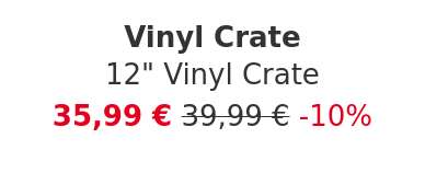 Vinyl Crate - 12" Vinyl Crate