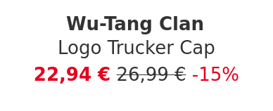 Wu-Tang Clan - Logo Trucker Cap