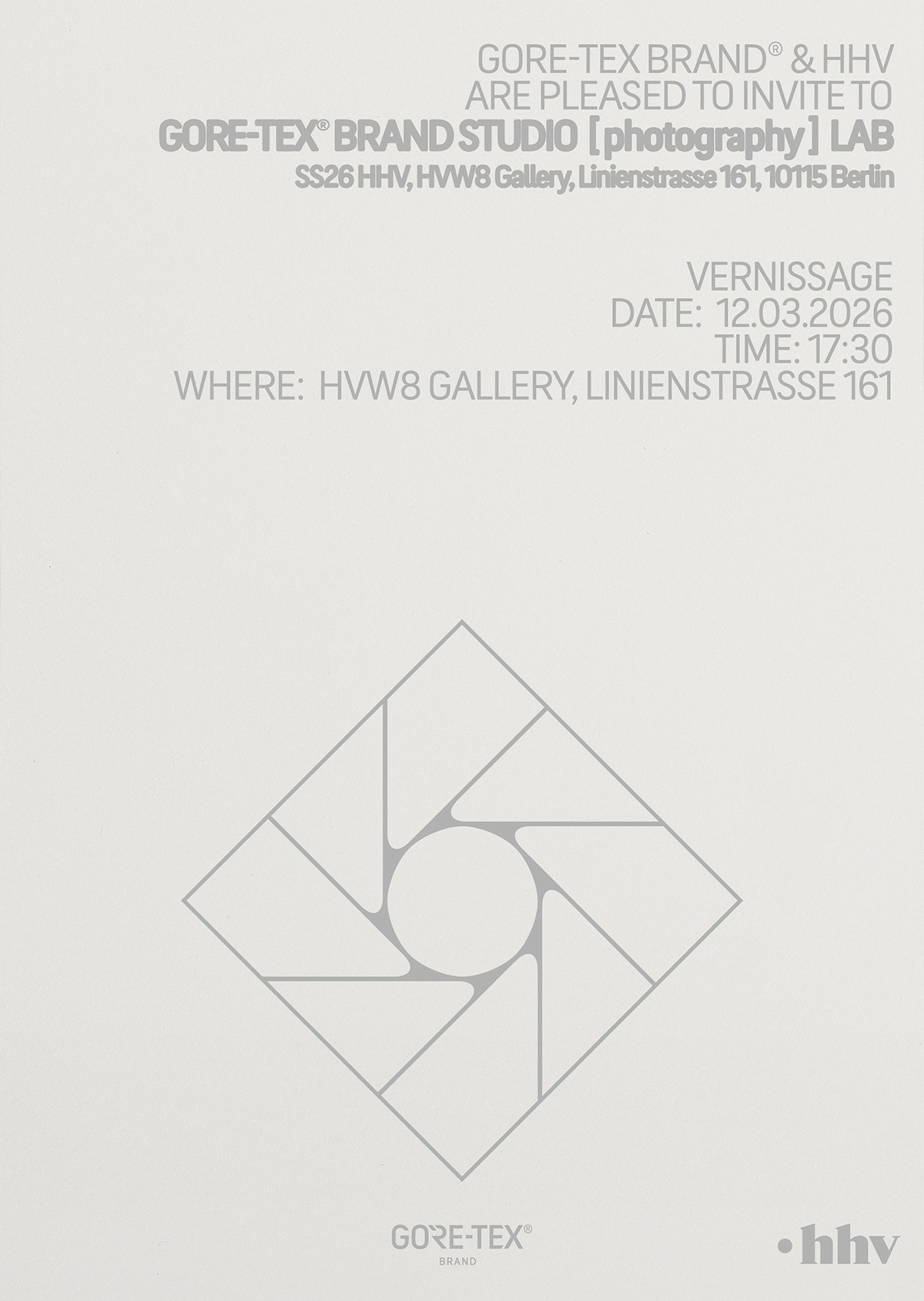 Save The Date "GORE-TEX Studio Lab Event"