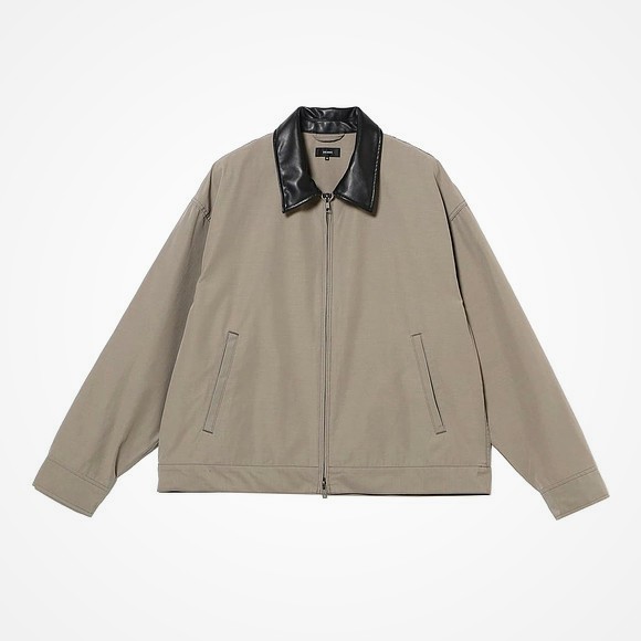 Beams - Leather Collar Blouson