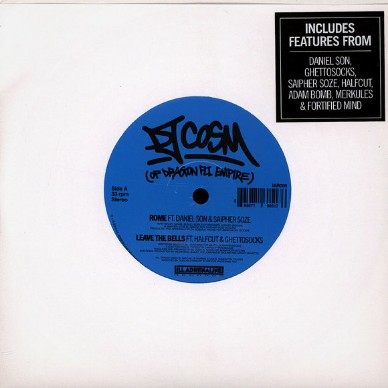 DJ Cosm - Rome Feat. Daniel Son & Saipher Soze/ Leave The Bells Feat. Halfcut & Ghettosocks / All Or Nothing Feat. Adam Bomb, Merkules, Fortified Mind & Halfcut Black Vinyl Edition